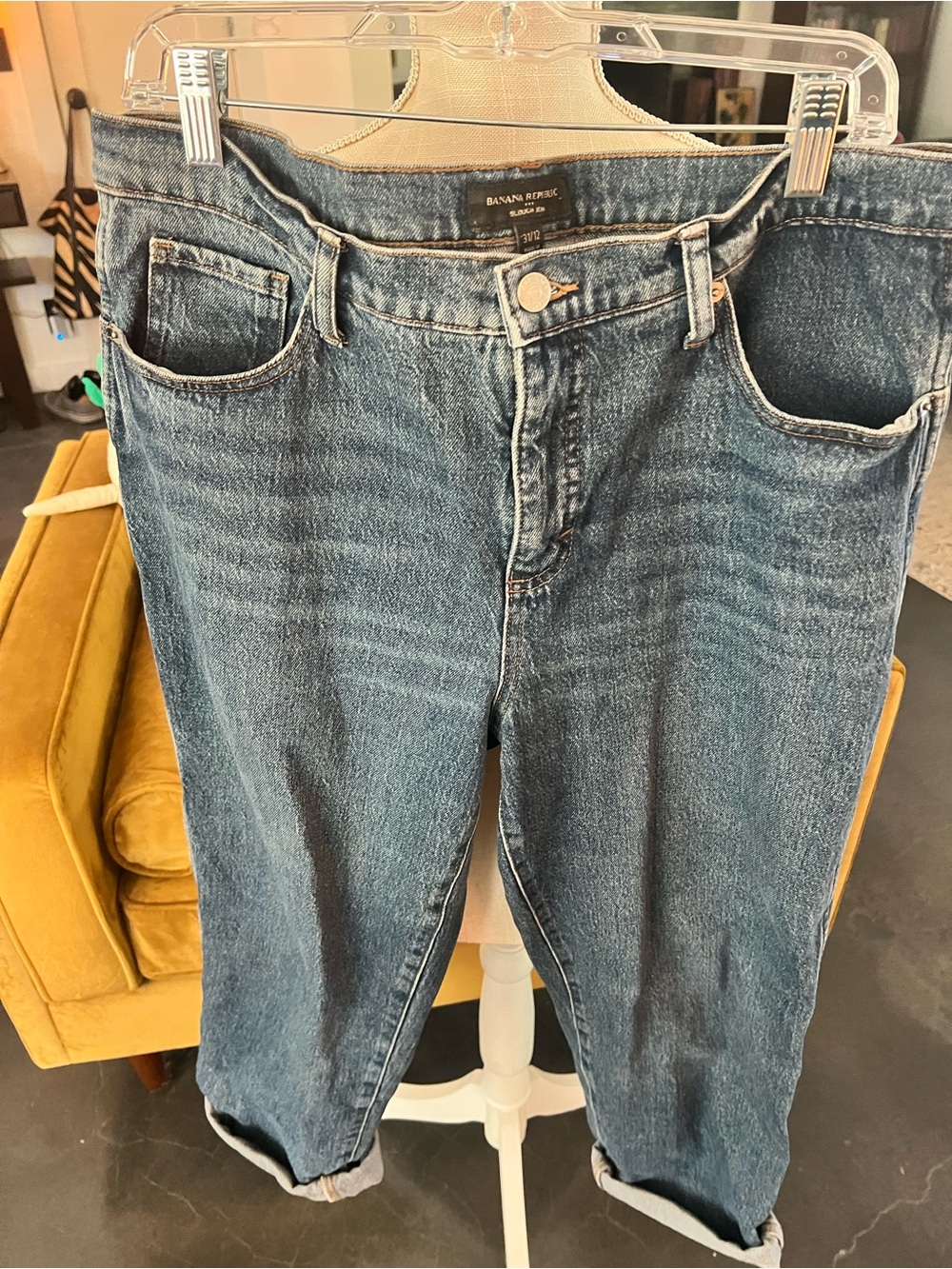 Banana Republic Womenās Boyfriend Jeans - Medium Blue Wash